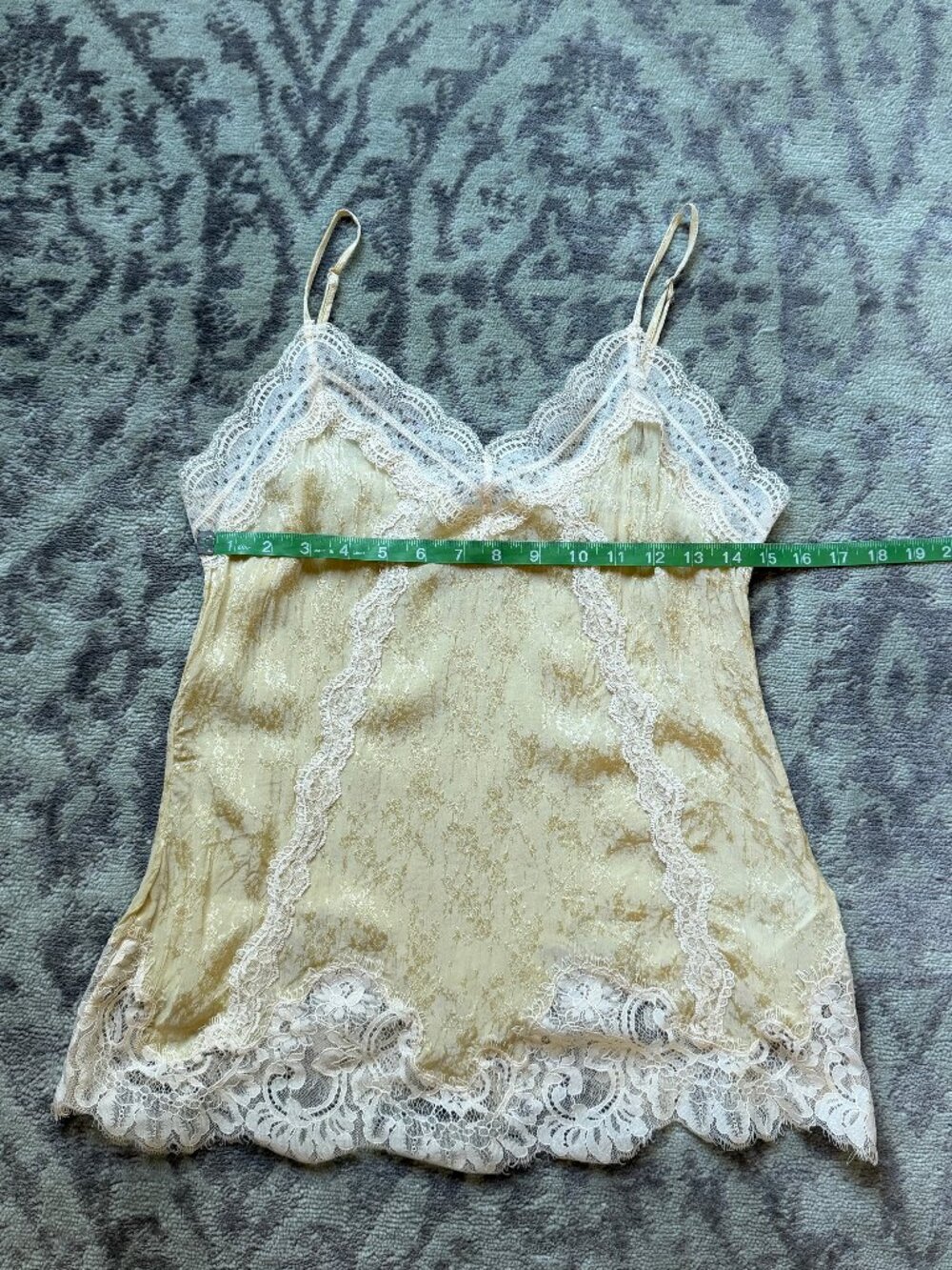 Zara ZW Collection Jacquard Lace Cami Top, Size S - Picture 7 of 7